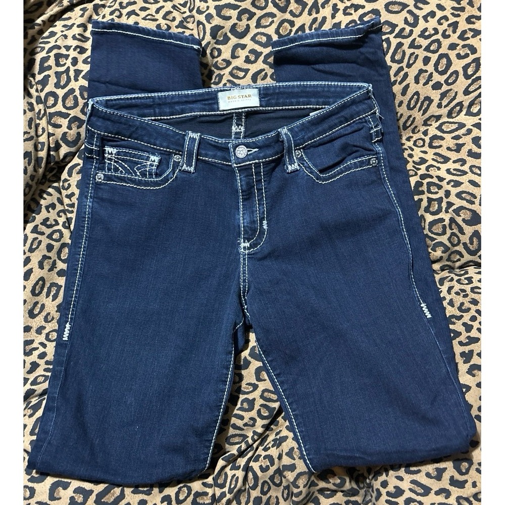 Big Star‎ Premium Denim Maggie Skinny Dark Wash Jeans, Size 30 Long